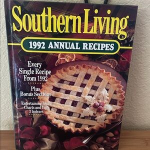 Southern Living 1992 Annual Recipes Cookbook - Brown and Cream